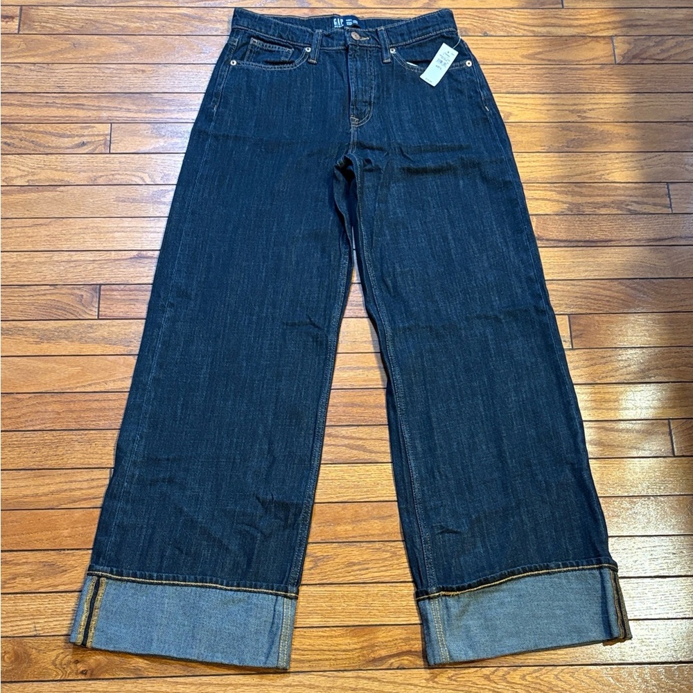 GAP Factory Indigo Wide Leg Denim Pants